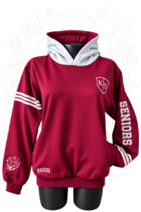 Buzo hoodie prom personalizado para promoción estudiantil en Bogotá
