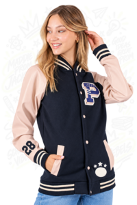 Chaqueta beisbolera personalizada para promociones estudiantiles en Bogotá
